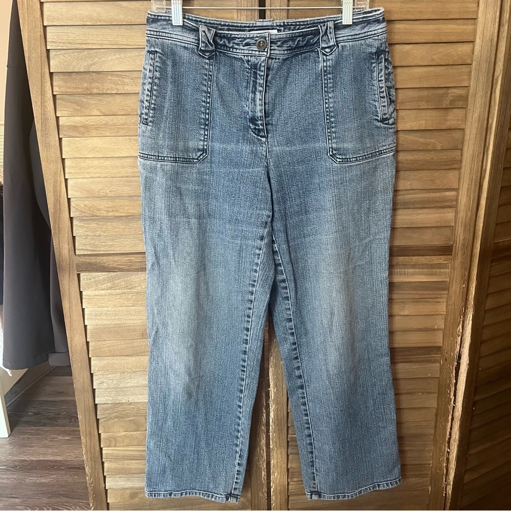 Charter Club Women's Straight Leg Blue Jeans Katherine fit